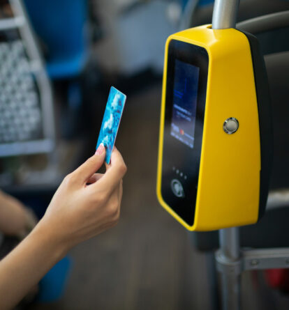 paying with card on transport