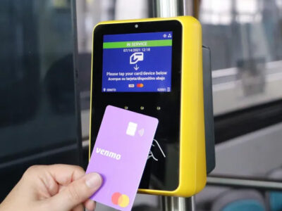 paying with card on transport