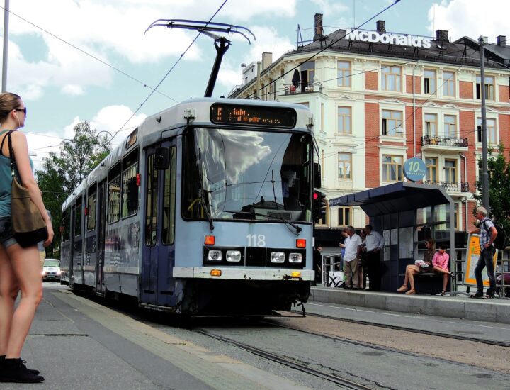 Tram on Oslo street